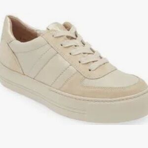 PAUL GREEN Unity Platform Sneaker In Sand Biscuit Combo 81/2